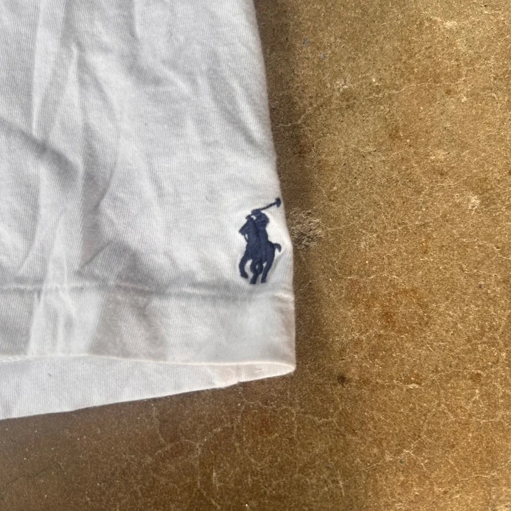 Polo Ralph Lauren T-Shirt Mens XL White Good American Flag Graphic Classic Fit